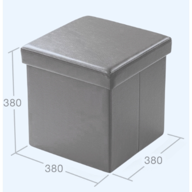 Αναδιπλούμενο Σκαμπό Δερματίνης με Αποθηκευτικό Χώρο 38x38x38cm Αναδιπλούμενο Σκαμπό Δερματίνης με Αποθηκευτικό Χώρο 38x38x38cm