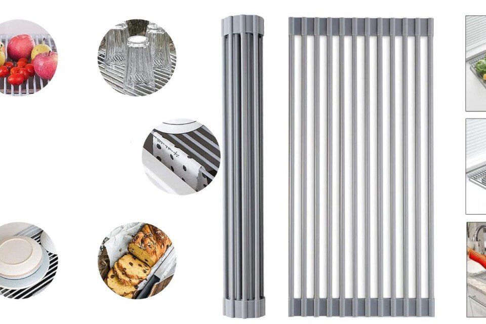 Αναδιπλούμενο Στραγγιστήρι Πιάτων Από Ανοξείδωτο Ατσάλι - Ράφι για Στέγνωμα Πιάτων για το Νεροχύτη Αναδιπλούμενο Στραγγιστήρι Πιάτων Από Ανοξείδωτο Ατσάλι - Ράφι για Στέγνωμα Πιάτων για το Νεροχύτη