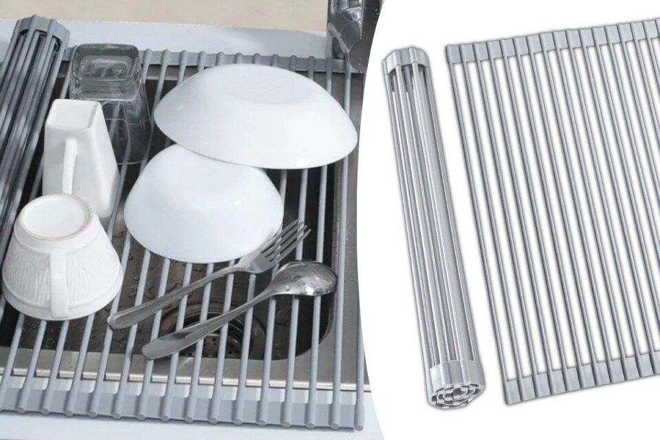 Αναδιπλούμενο Στραγγιστήρι Πιάτων Από Ανοξείδωτο Ατσάλι - Ράφι για Στέγνωμα Πιάτων για το Νεροχύτη Αναδιπλούμενο Στραγγιστήρι Πιάτων Από Ανοξείδωτο Ατσάλι - Ράφι για Στέγνωμα Πιάτων για το Νεροχύτη