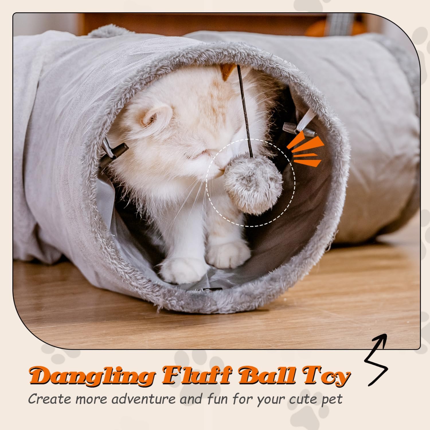 Αναδιπλούμενο Τούνελ - Παιχνίδι Γάτας με 4 Ανοίγματα 80x25x30cm Αναδιπλούμενο Τούνελ - Παιχνίδι Γάτας με 4 Ανοίγματα 80x25x30cm