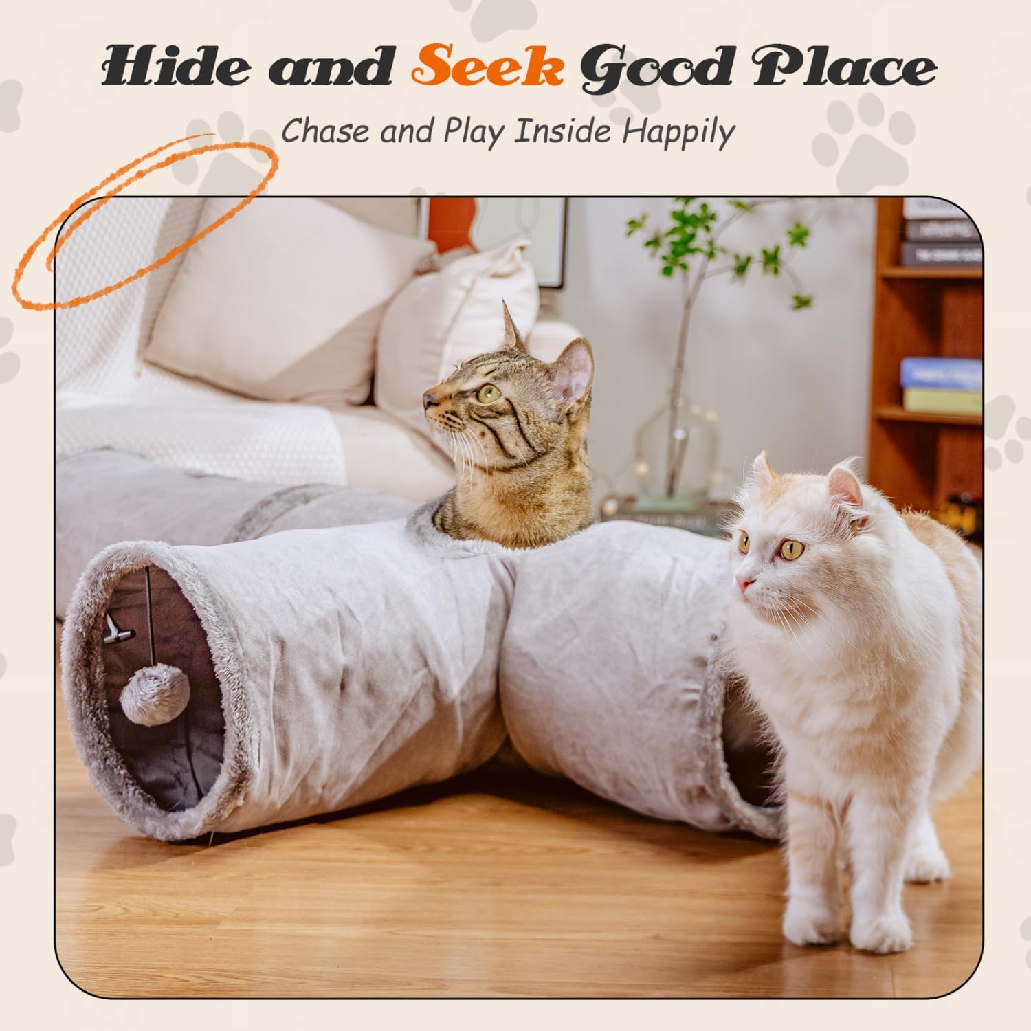 Αναδιπλούμενο Τούνελ - Παιχνίδι Γάτας με 4 Ανοίγματα 80x25x30cm Αναδιπλούμενο Τούνελ - Παιχνίδι Γάτας με 4 Ανοίγματα 80x25x30cm