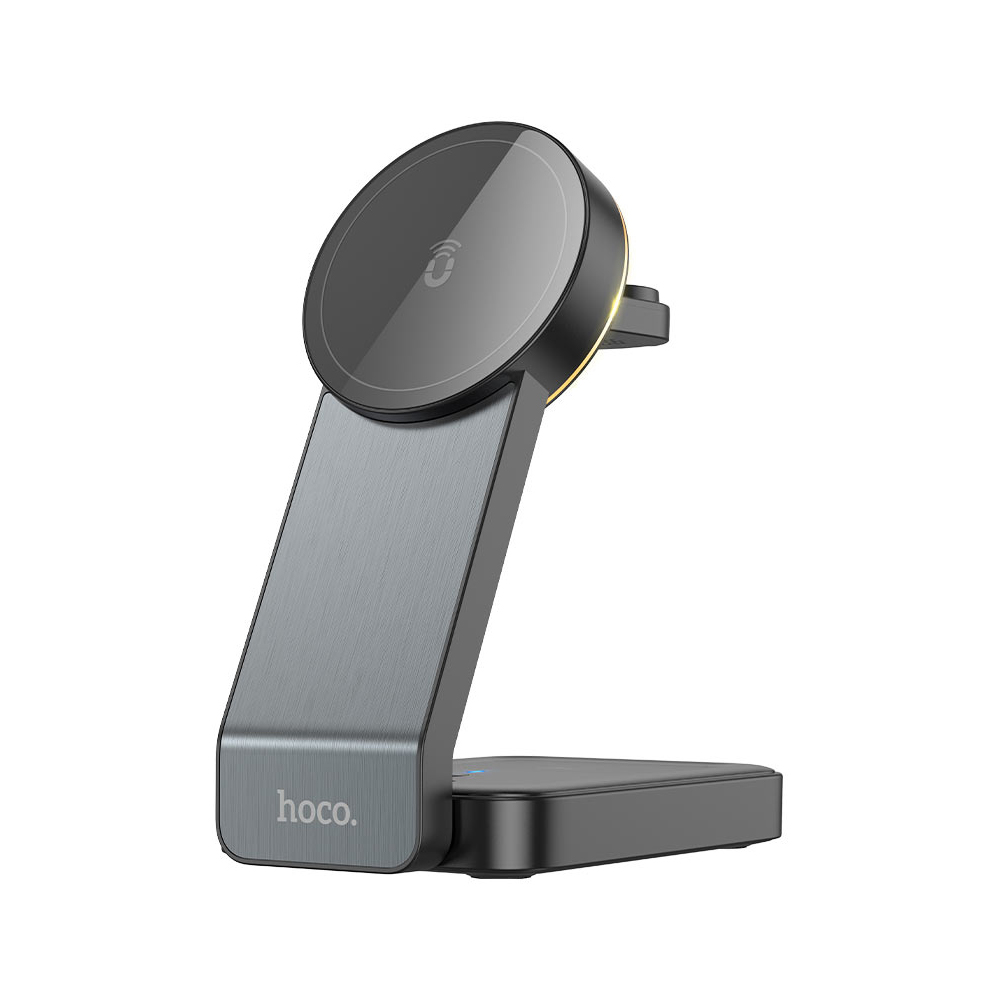 Αναδιπλούμενος Μαγνητικός Ασύρματος Φορτιστής 3 σε 1 15W Hoco Μαύρος Αναδιπλούμενος Μαγνητικός Ασύρματος Φορτιστής 3 σε 1 15W Hoco Μαύρος