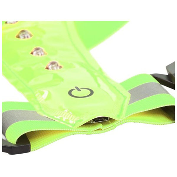 Ανακλαστικό Γιλέκο Ασφαλείας με Ρυθμιζόμενες Τιράντες και 8 Φώτα LED Ανακλαστικό Γιλέκο Ασφαλείας με Ρυθμιζόμενες Τιράντες και 8 Φώτα LED