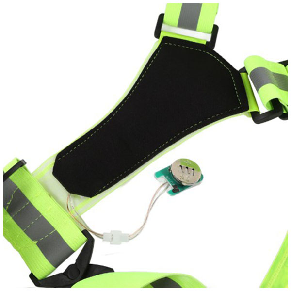 Ανακλαστικό Γιλέκο Ασφαλείας με Ρυθμιζόμενες Τιράντες και 8 Φώτα LED Ανακλαστικό Γιλέκο Ασφαλείας με Ρυθμιζόμενες Τιράντες και 8 Φώτα LED