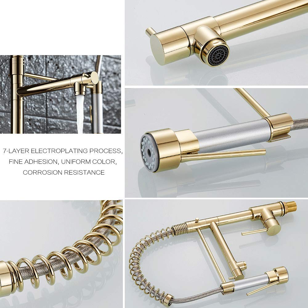 Αναμεικτική Μπαταρία Κουζίνας Διπλής Ροής - Με Επεκτεινόμενο Εύκαμπτο Σωλήνα, Λειτουργία Ντουζ και Σπιράλ - Home Theory Αναμεικτική Μπαταρία Κουζίνας Διπλής Ροής - Με Επεκτεινόμενο Εύκαμπτο Σωλήνα, Λειτουργία Ντουζ και Σπιράλ - Home Theory