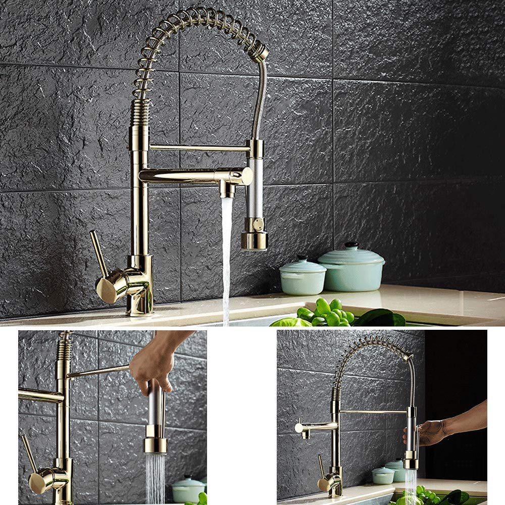 Αναμεικτική Μπαταρία Κουζίνας Διπλής Ροής - Με Επεκτεινόμενο Εύκαμπτο Σωλήνα, Λειτουργία Ντουζ και Σπιράλ - Home Theory Αναμεικτική Μπαταρία Κουζίνας Διπλής Ροής - Με Επεκτεινόμενο Εύκαμπτο Σωλήνα, Λειτουργία Ντουζ και Σπιράλ - Home Theory