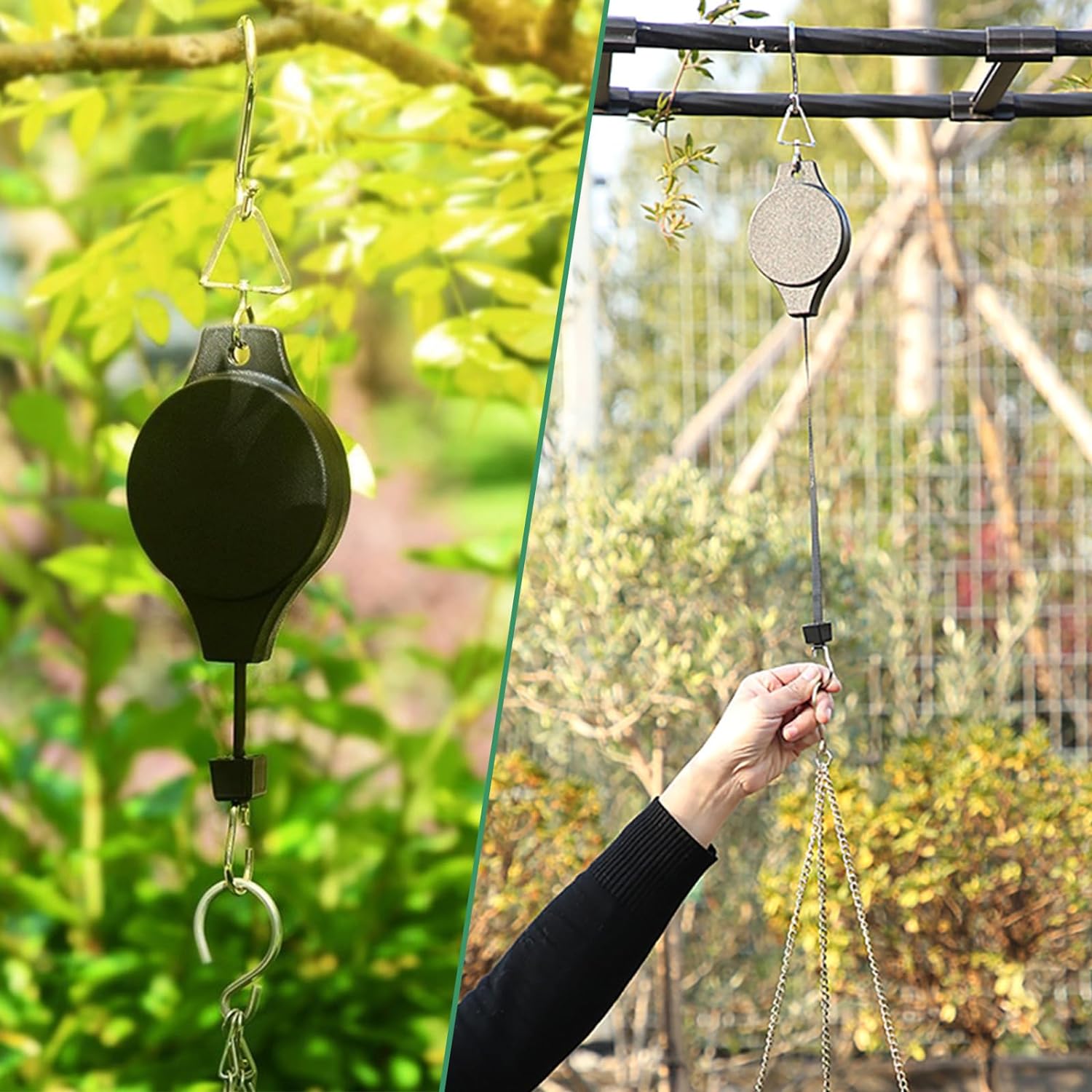 Ανασυρόμενη Τροχαλία 20-90cm Πολλαπλών Χρήσεων - Κρεμαστός Γάντζος για Γλάστρες - Μέγιστο Βάρος Αντοχής 15 Kg Ανασυρόμενη Τροχαλία 20-90cm Πολλαπλών Χρήσεων - Κρεμαστός Γάντζος για Γλάστρες - Μέγιστο Βάρος Αντοχής 15 Kg