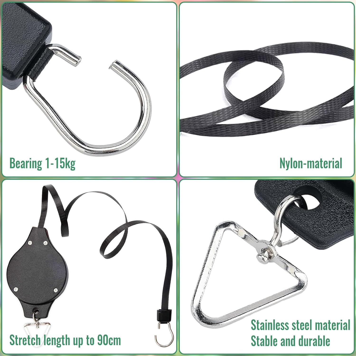 Ανασυρόμενη Τροχαλία 20-90cm Πολλαπλών Χρήσεων - Κρεμαστός Γάντζος για Γλάστρες - Μέγιστο Βάρος Αντοχής 15 Kg Ανασυρόμενη Τροχαλία 20-90cm Πολλαπλών Χρήσεων - Κρεμαστός Γάντζος για Γλάστρες - Μέγιστο Βάρος Αντοχής 15 Kg