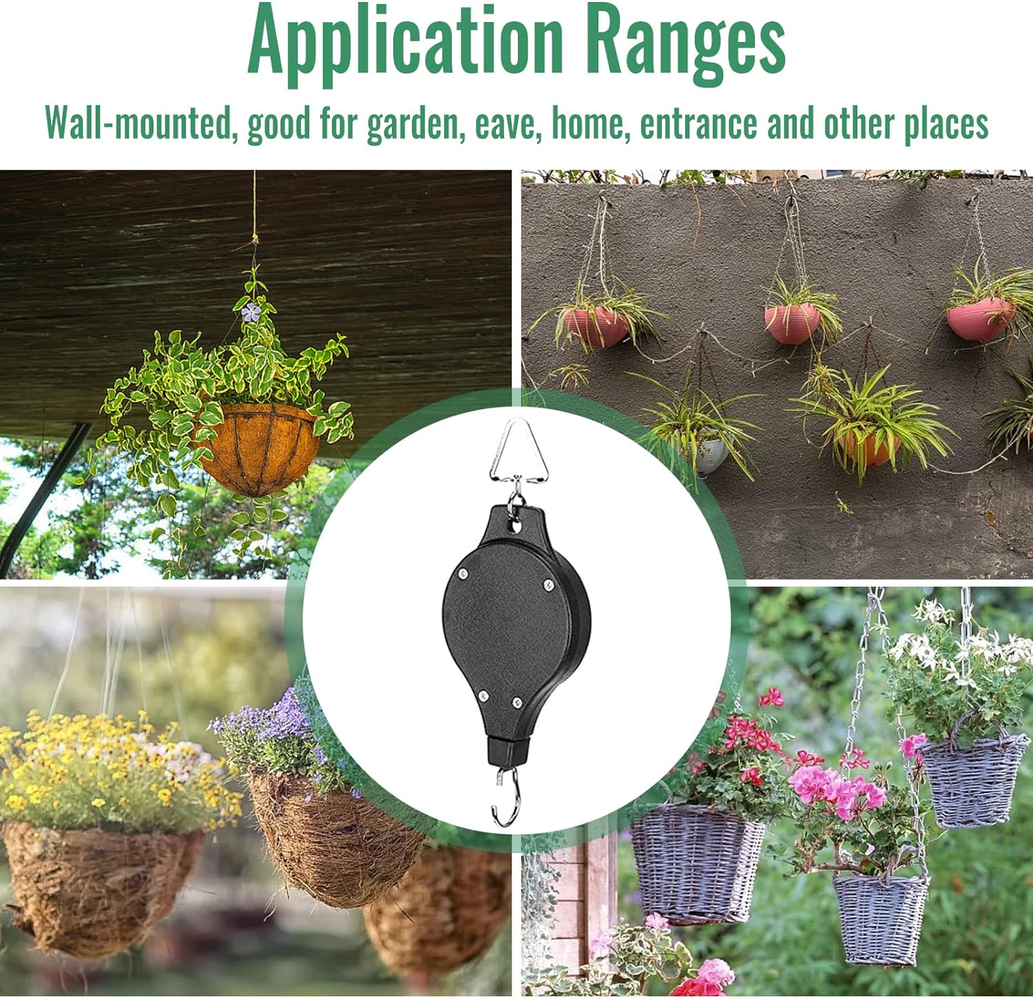 Ανασυρόμενη Τροχαλία 20-90cm Πολλαπλών Χρήσεων - Κρεμαστός Γάντζος για Γλάστρες - Μέγιστο Βάρος Αντοχής 15 Kg Ανασυρόμενη Τροχαλία 20-90cm Πολλαπλών Χρήσεων - Κρεμαστός Γάντζος για Γλάστρες - Μέγιστο Βάρος Αντοχής 15 Kg