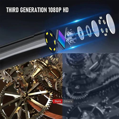 Andowl Αδιάβροχη Ψηφιακή Ενδοσκοπική Κάμερα FHD, Έγχρωμη Οθόνη HD 2.4