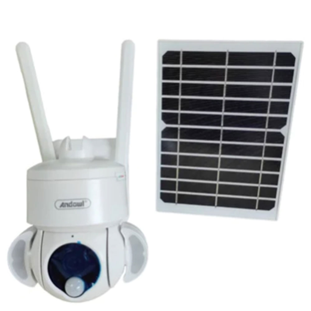ANDOWL Ασύρματη Αδιάβροχη 4G+5G Ηλιακή Κάμερα 4K με Αισθητήρα και Κάμερα Παρακολούθησης,Νυχτερινή Όραση και Μικρόφωνο ANDOWL Ασύρματη Αδιάβροχη 4G+5G Ηλιακή Κάμερα 4K με Αισθητήρα και Κάμερα Παρακολούθησης,Νυχτερινή Όραση και Μικρόφωνο
