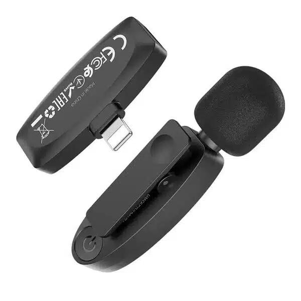 ANDOWL Ασύρματο Πυκνωτικό Μικρόφωνο Πέτου Lightning για Κάμερα και Κινητό για Ερασιτεχνική και Επαγγελματική Χρήση ANDOWL Ασύρματο Πυκνωτικό Μικρόφωνο Πέτου Lightning για Κάμερα και Κινητό για Ερασιτεχνική και Επαγγελματική Χρήση