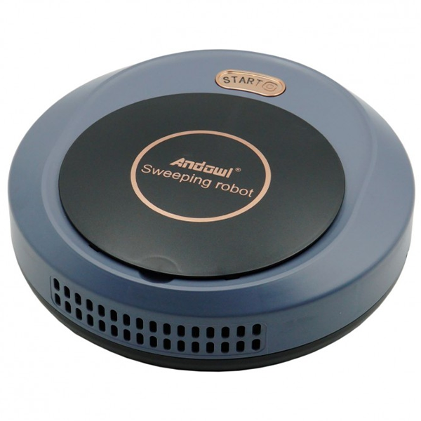 Andowl Αυτόματη Επαναφορτιζόμενη Έξυπνη Σκούπα Ρομπότ με Αισθητήρες Ακριβείας USB 5V Andowl Αυτόματη Επαναφορτιζόμενη Έξυπνη Σκούπα Ρομπότ με Αισθητήρες Ακριβείας USB 5V