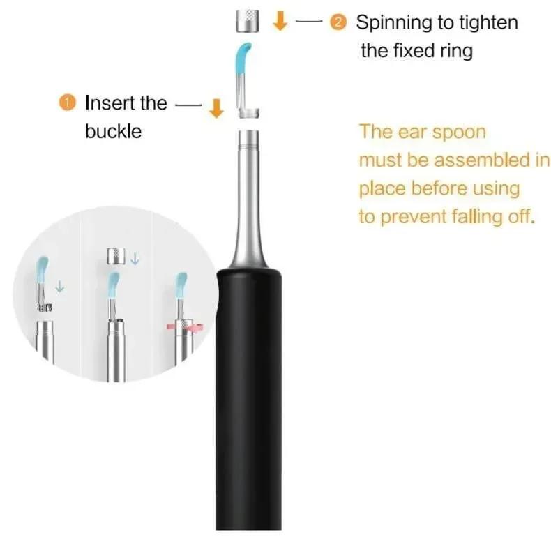 ANDOWL Επαναφορτιζόμενο Ωτοσκόπιο Wi-Fi USB με Κάμερα και Φακό LED - Intelligent Otoscope Q-ES1 ANDOWL Επαναφορτιζόμενο Ωτοσκόπιο Wi-Fi USB με Κάμερα και Φακό LED - Intelligent Otoscope Q-ES1