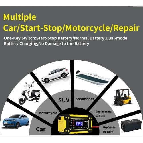 ANDOWL Φορτιστής Μπαταρίας Αυτοκινήτου , Μοτοσυκλέτας 12V 6A με Κροκοδειλάκια και Πρίζα Q-DP1520 Κίτρινο ANDOWL Φορτιστής Μπαταρίας Αυτοκινήτου , Μοτοσυκλέτας 12V 6A με Κροκοδειλάκια και Πρίζα Q-DP1520 Κίτρινο