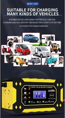 ANDOWL Φορτιστής Μπαταρίας Αυτοκινήτου , Μοτοσυκλέτας 12V 6A με Κροκοδειλάκια και Πρίζα Q-DP1520 Κίτρινο ANDOWL Φορτιστής Μπαταρίας Αυτοκινήτου , Μοτοσυκλέτας 12V 6A με Κροκοδειλάκια και Πρίζα Q-DP1520 Κίτρινο