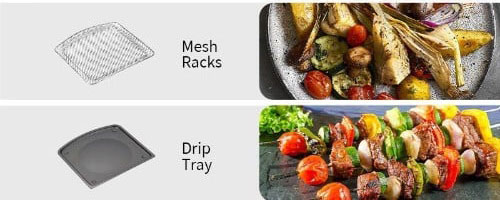 Andowl Ηλεκτρική Φριτέζα Αέρος με Ρυθμιζόμενο Θερμοστάτη και Οθόνη LCD- Air Fryer 12L 1800W Andowl Ηλεκτρική Φριτέζα Αέρος με Ρυθμιζόμενο Θερμοστάτη και Οθόνη LCD- Air Fryer 12L 1800W