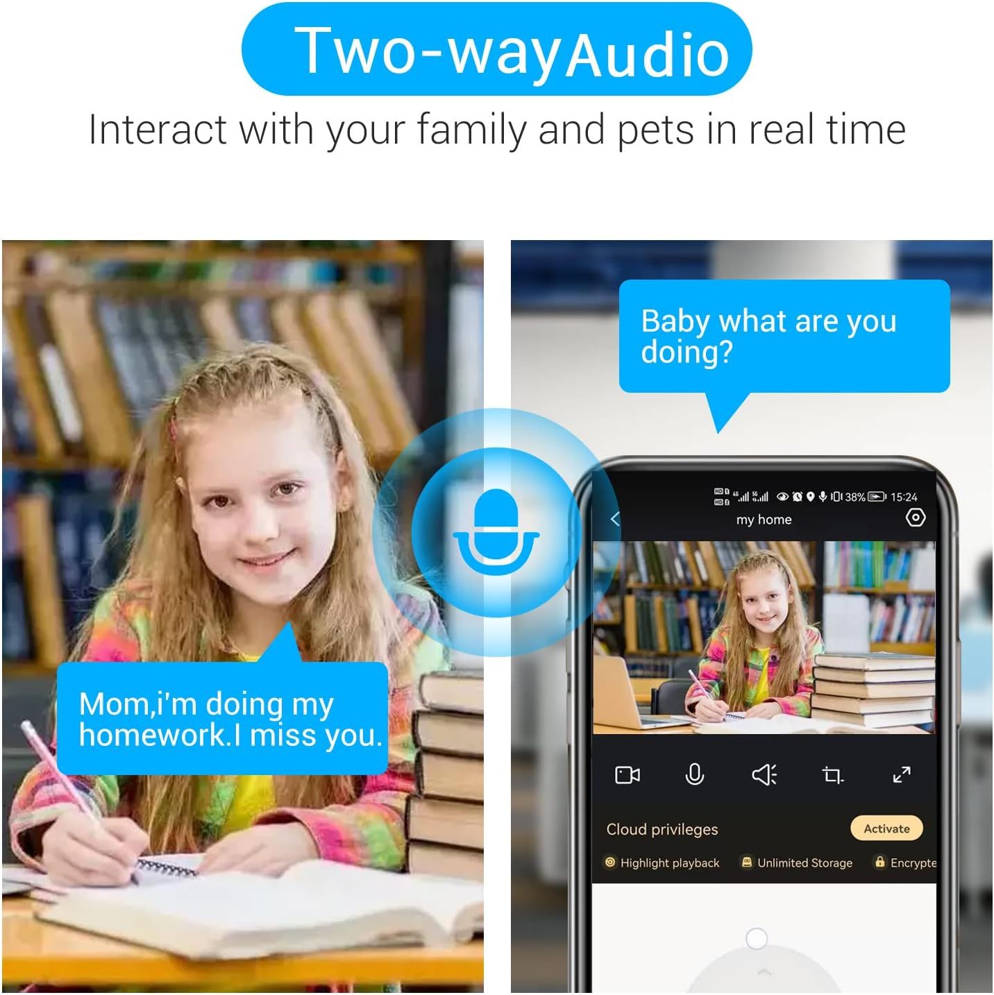 Andowl IP Κάμερα Παρακολούθησης Wi-Fi 1080p Full HD με Αμφίδρομη Επικοινωνία Andowl IP Κάμερα Παρακολούθησης Wi-Fi 1080p Full HD με Αμφίδρομη Επικοινωνία