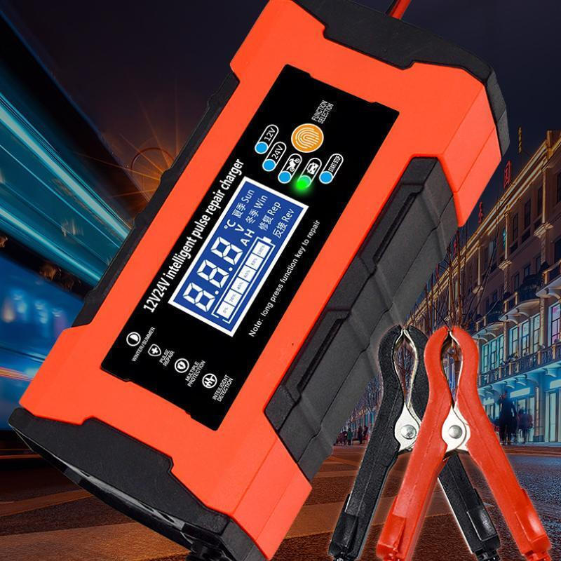 Andowl Παλμικός Φορτιστής Μπαταρίας Μολύβδου Αυτοκινήτων / Σκαφών 12V / 24V 2Ah – 150Ah – Μαύρο, Κόκκινο Andowl Παλμικός Φορτιστής Μπαταρίας Μολύβδου Αυτοκινήτων / Σκαφών 12V / 24V 2Ah – 150Ah – Μαύρο, Κόκκινο