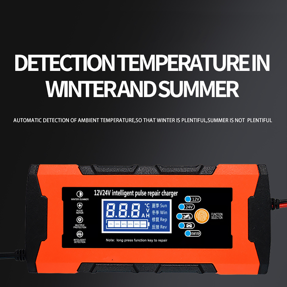Andowl Παλμικός Φορτιστής Μπαταρίας Μολύβδου Αυτοκινήτων / Σκαφών 12V / 24V 2Ah – 150Ah – Μαύρο, Κόκκινο Andowl Παλμικός Φορτιστής Μπαταρίας Μολύβδου Αυτοκινήτων / Σκαφών 12V / 24V 2Ah – 150Ah – Μαύρο, Κόκκινο