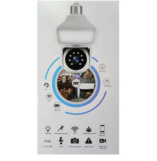 ANDOWL Smart Κάμερα Παρακολούθησης Wi-Fi 4K με Ηχείο σε Σχήμα Λάμπας Q-S600 ANDOWL Smart Κάμερα Παρακολούθησης Wi-Fi 4K με Ηχείο σε Σχήμα Λάμπας Q-S600