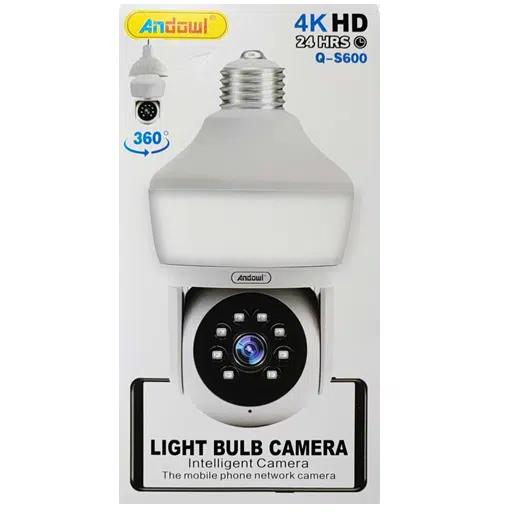ANDOWL Smart Κάμερα Παρακολούθησης Wi-Fi 4K με Ηχείο σε Σχήμα Λάμπας Q-S600 ANDOWL Smart Κάμερα Παρακολούθησης Wi-Fi 4K με Ηχείο σε Σχήμα Λάμπας Q-S600