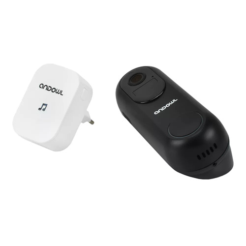 Andowl Smart WiFi Κουδούνι Πόρτας με Κάμερα 4K και Υποδοχή Κάρτας Mνήμης έως 128GB Andowl Smart WiFi Κουδούνι Πόρτας με Κάμερα 4K και Υποδοχή Κάρτας Mνήμης έως 128GB