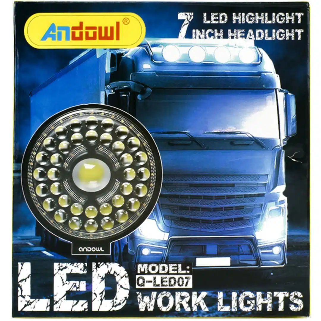Andowl Στρογγυλός Προβολέας Αυτοκινήτου LED 12V 44W 18cm με Λευκό Φωτισμό – Μαύρο Andowl Στρογγυλός Προβολέας Αυτοκινήτου LED 12V 44W 18cm με Λευκό Φωτισμό – Μαύρο