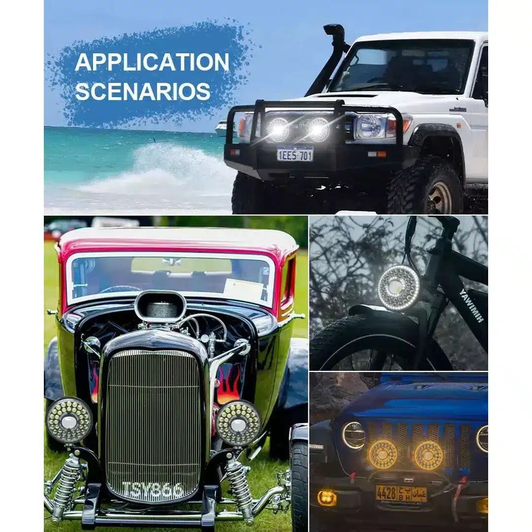 Andowl Στρογγυλός Προβολέας Αυτοκινήτου LED 12V 44W 18cm με Λευκό Φωτισμό – Μαύρο Andowl Στρογγυλός Προβολέας Αυτοκινήτου LED 12V 44W 18cm με Λευκό Φωτισμό – Μαύρο