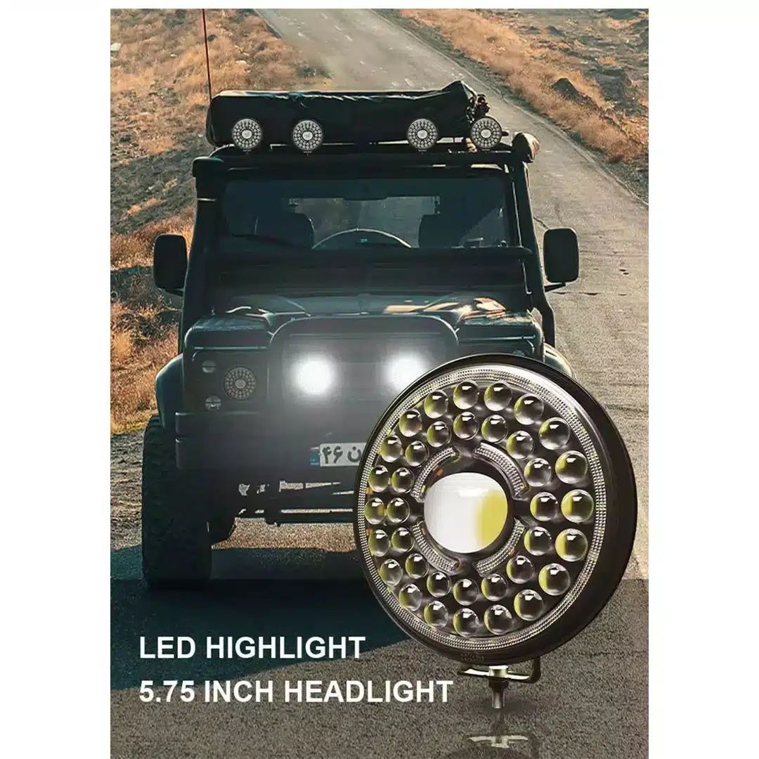 Andowl Στρογγυλός Προβολέας Αυτοκινήτου LED 12V 44W 18cm με Λευκό Φωτισμό – Μαύρο Andowl Στρογγυλός Προβολέας Αυτοκινήτου LED 12V 44W 18cm με Λευκό Φωτισμό – Μαύρο