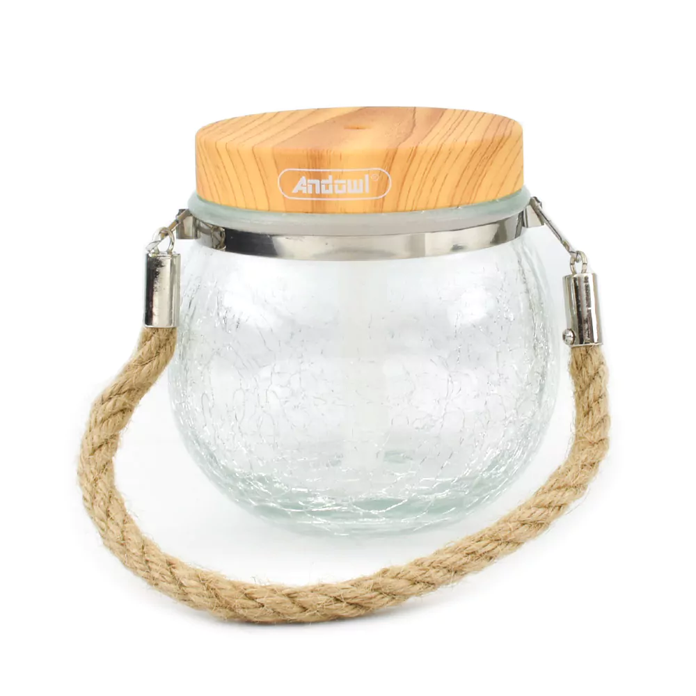 Andowl Συσκευή Αρωματοθεραπείας-Υγραντήρας 400ml με LED RGB Φωτισμό και Φυσικό Ξύλινο Καπάκι Andowl Συσκευή Αρωματοθεραπείας-Υγραντήρας 400ml με LED RGB Φωτισμό και Φυσικό Ξύλινο Καπάκι