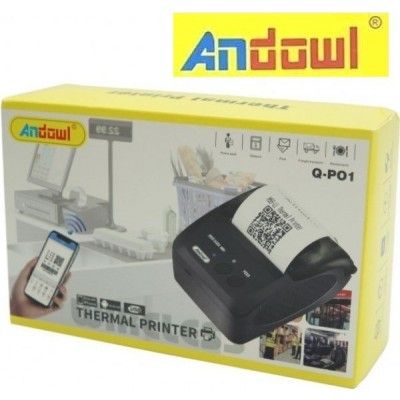 Andowl Θερμικός Εκτυπωτής Bluetooth & USB 58mm Ασύρματος Επαναφορτιζόμενος POS Andowl Θερμικός Εκτυπωτής Bluetooth & USB 58mm Ασύρματος Επαναφορτιζόμενος POS