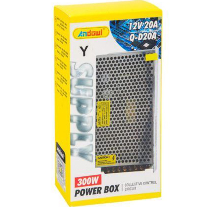 Andowl Τροφοδοτικό LED Ισχύος 300W με Τάση Εξόδου 12V Q-D20A - Power Box Andowl Τροφοδοτικό LED Ισχύος 300W με Τάση Εξόδου 12V Q-D20A - Power Box