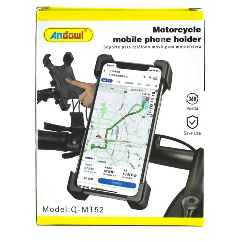 Βάση Κινητού Ποδηλάτου / Μηχανής 360 ° - Universal Mobile Holder Bike ANDOWL-Q-MT52 Βάση Κινητού Ποδηλάτου / Μηχανής 360 ° - Universal Mobile Holder Bike ANDOWL-Q-MT52