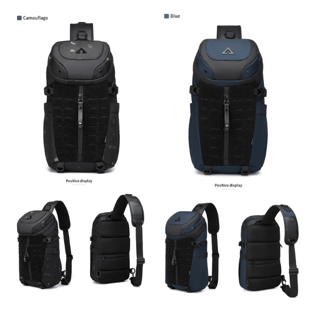 Ανδρική Αδιάβροχη Crossbody Τσάντα Antitheft με Πολλαπλές Θήκες - OZUKO Ανδρική Αδιάβροχη Crossbody Τσάντα Antitheft με Πολλαπλές Θήκες - OZUKO