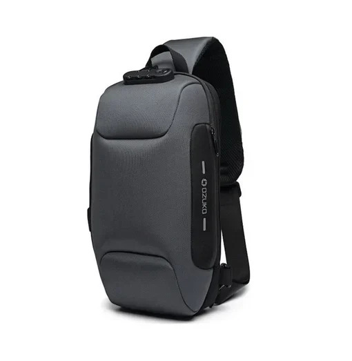 Ανδρική Τσάντα Ώμου με Ρυθμιζόμενο Ιμάντα και Φερμουάρ Ozuko Ανδρική Τσάντα Ώμου με Ρυθμιζόμενο Ιμάντα και Φερμουάρ Ozuko