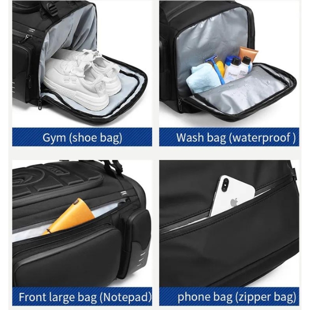 Ανδρικό Πολυλειτουργικό Σακ Βουαγιάζ Αδιάβροχο - 60 Λίτρα - Καμουφλάζ - OZUKO Ανδρικό Πολυλειτουργικό Σακ Βουαγιάζ Αδιάβροχο - 60 Λίτρα - Καμουφλάζ - OZUKO