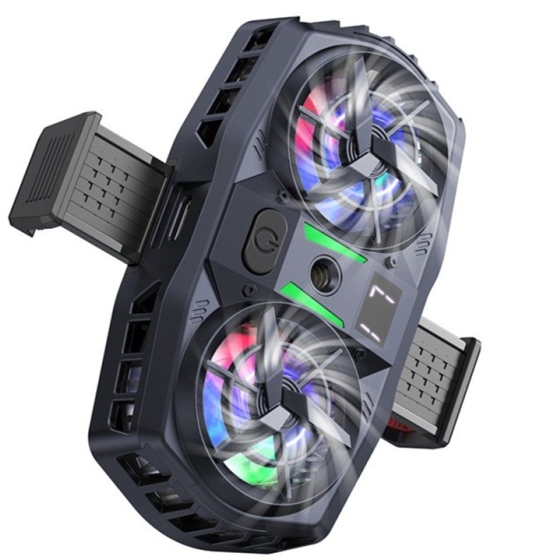 Ανεμιστηράκι Ψύξης Κινητού Gaming Cooler 3 Ταχυτήτων με Διπλό Αθόρυβο Ανεμιστήρα - Hoco Ανεμιστηράκι Ψύξης Κινητού Gaming Cooler 3 Ταχυτήτων με Διπλό Αθόρυβο Ανεμιστήρα - Hoco