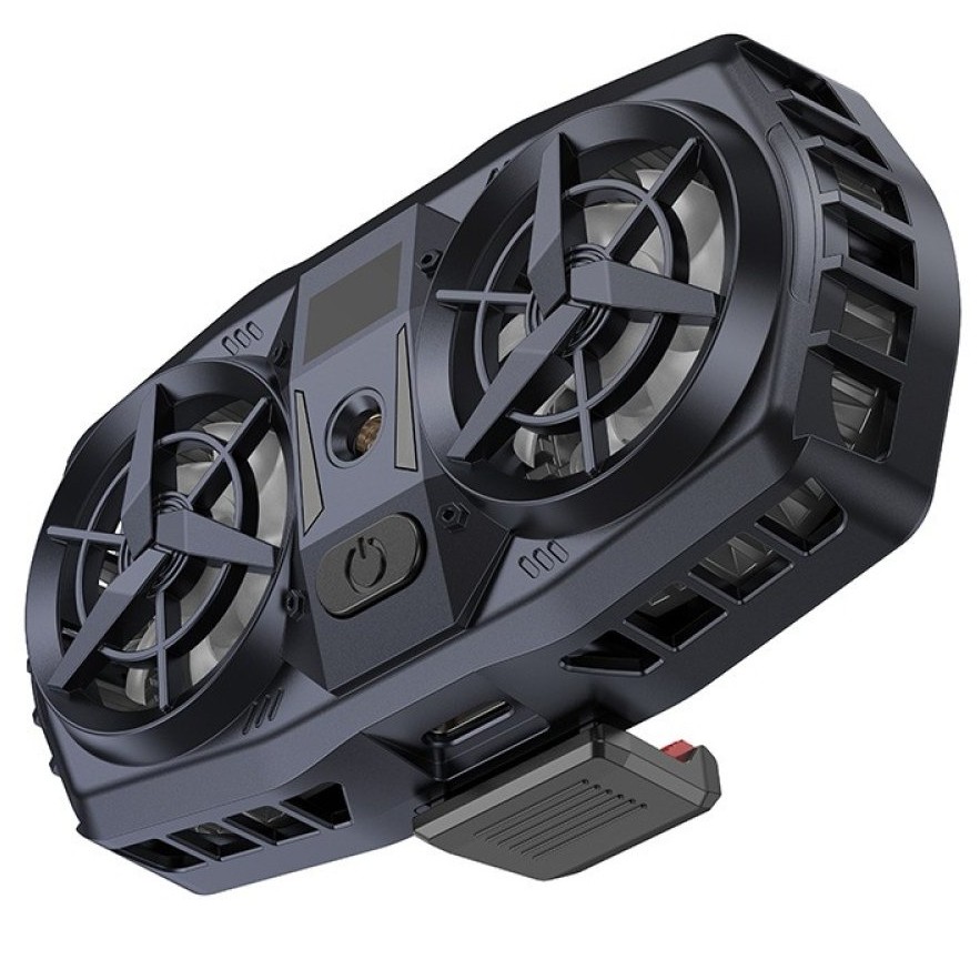 Ανεμιστηράκι Ψύξης Κινητού Gaming Cooler 3 Ταχυτήτων με Διπλό Αθόρυβο Ανεμιστήρα - Hoco Ανεμιστηράκι Ψύξης Κινητού Gaming Cooler 3 Ταχυτήτων με Διπλό Αθόρυβο Ανεμιστήρα - Hoco