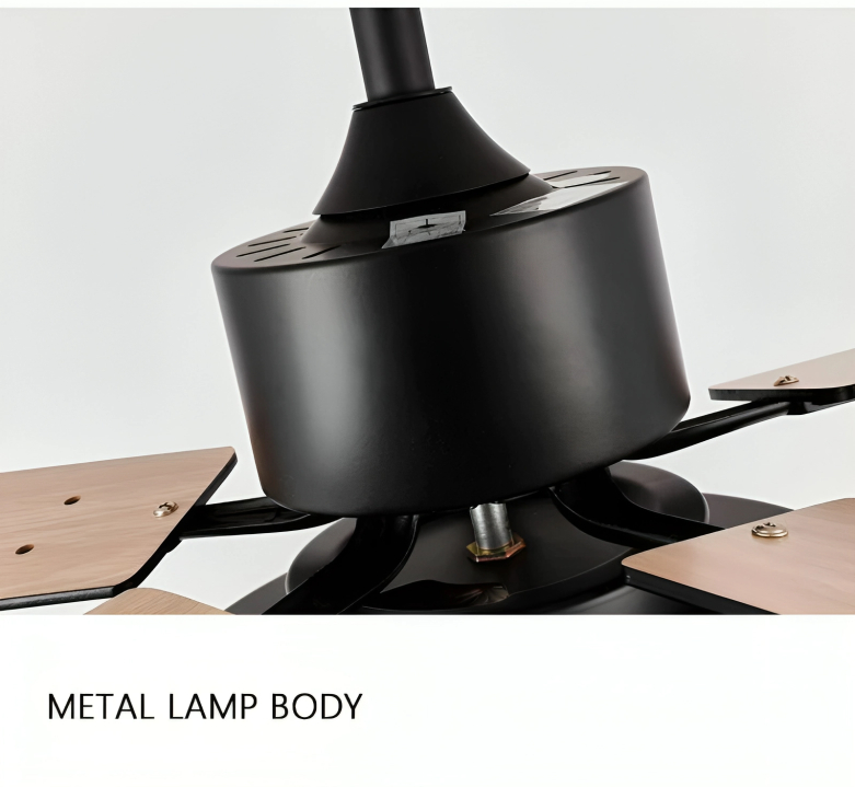 Ανεμιστήρας Οροφής με 5 Ξύλινα Πτερύγια και Φωτιστικό LED Ανεμιστήρας Οροφής με 5 Ξύλινα Πτερύγια και Φωτιστικό LED