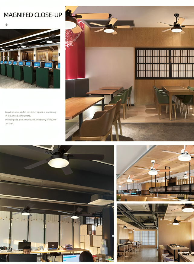 Ανεμιστήρας Οροφής με 5 Ξύλινα Πτερύγια και Φωτιστικό LED Ανεμιστήρας Οροφής με 5 Ξύλινα Πτερύγια και Φωτιστικό LED