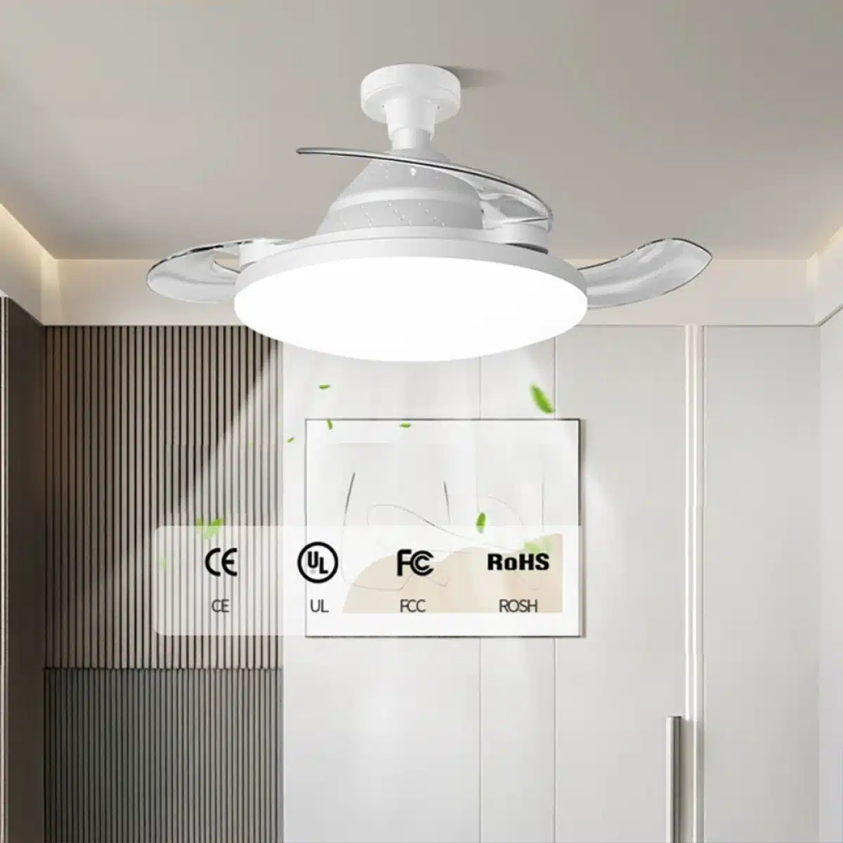 Ανεμιστήρας Οροφής Με Φως LED 120W Και Τηλεχειριστήριο RiXME Ανεμιστήρας Οροφής Με Φως LED 120W Και Τηλεχειριστήριο RiXME