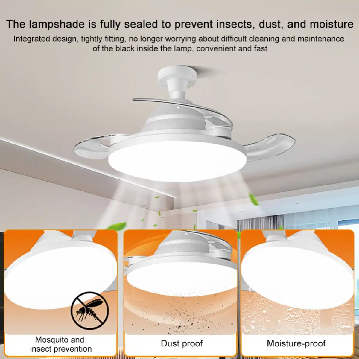 Ανεμιστήρας Οροφής Με Φως LED 120W Και Τηλεχειριστήριο RiXME Ανεμιστήρας Οροφής Με Φως LED 120W Και Τηλεχειριστήριο RiXME