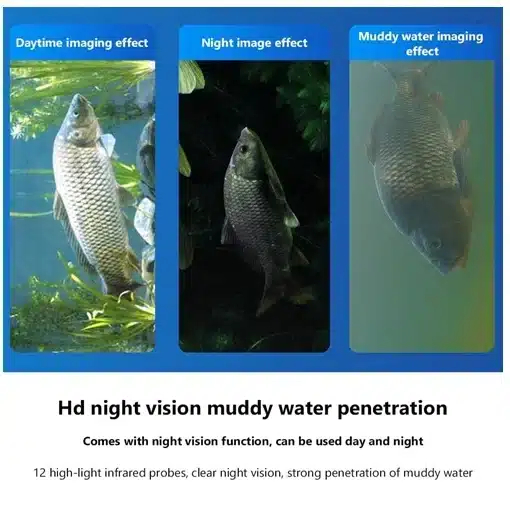 Αδιάβροχος Ανιχνευτής Ψαριών με Οθόνη 4.3″ με Υπέρυθρο Φωτισμό και Κάμερα Bisutime Αδιάβροχος Ανιχνευτής Ψαριών με Οθόνη 4.3″ με Υπέρυθρο Φωτισμό και Κάμερα Bisutime