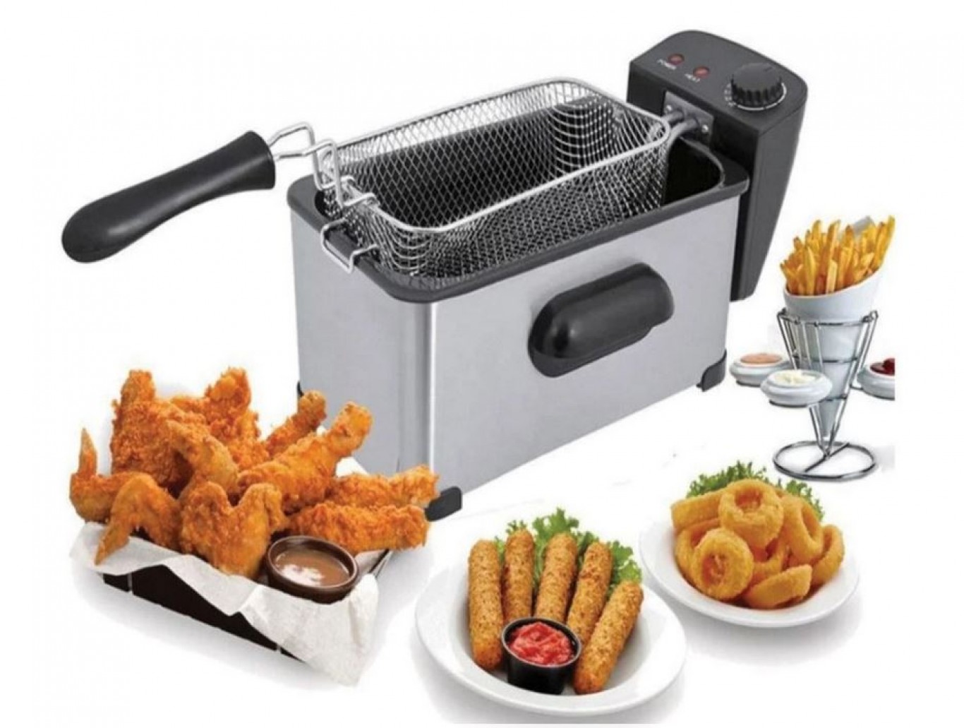 Ανοξείδωτη Φριτέζα Λαδιού Ταχείας Θέρμανσης με Ρυθμιζόμενο Θερμοστάτη 3.5L 2000W Raf Ανοξείδωτη Φριτέζα Λαδιού Ταχείας Θέρμανσης με Ρυθμιζόμενο Θερμοστάτη 3.5L 2000W Raf