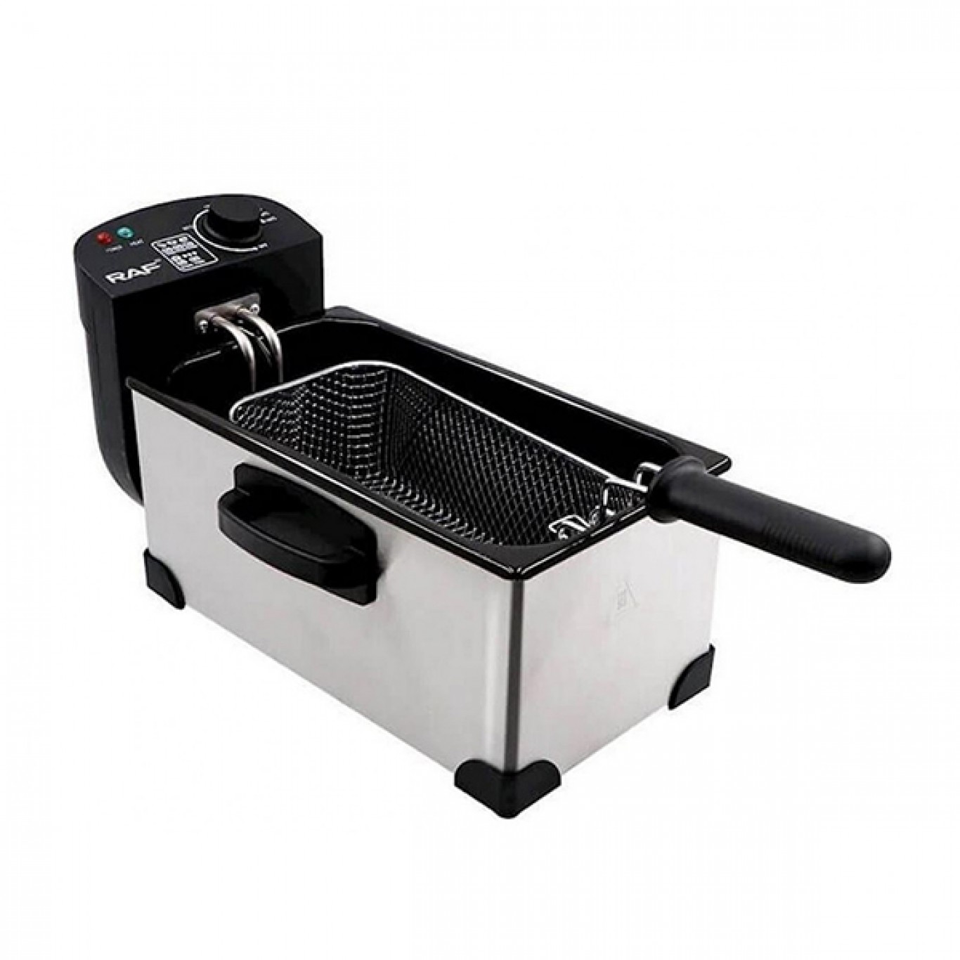 Ανοξείδωτη Φριτέζα Λαδιού Ταχείας Θέρμανσης με Ρυθμιζόμενο Θερμοστάτη 3.5L 2000W Raf Ανοξείδωτη Φριτέζα Λαδιού Ταχείας Θέρμανσης με Ρυθμιζόμενο Θερμοστάτη 3.5L 2000W Raf