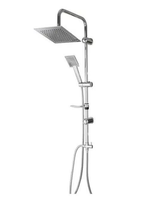 Ανοξείδωτη Στήλη Ντουζ 150cm Τετράγωνη Ντουζιέρα Με Τηλέφωνο Μπάνιου Ανοξείδωτη Στήλη Ντουζ 150cm Τετράγωνη Ντουζιέρα Με Τηλέφωνο Μπάνιου