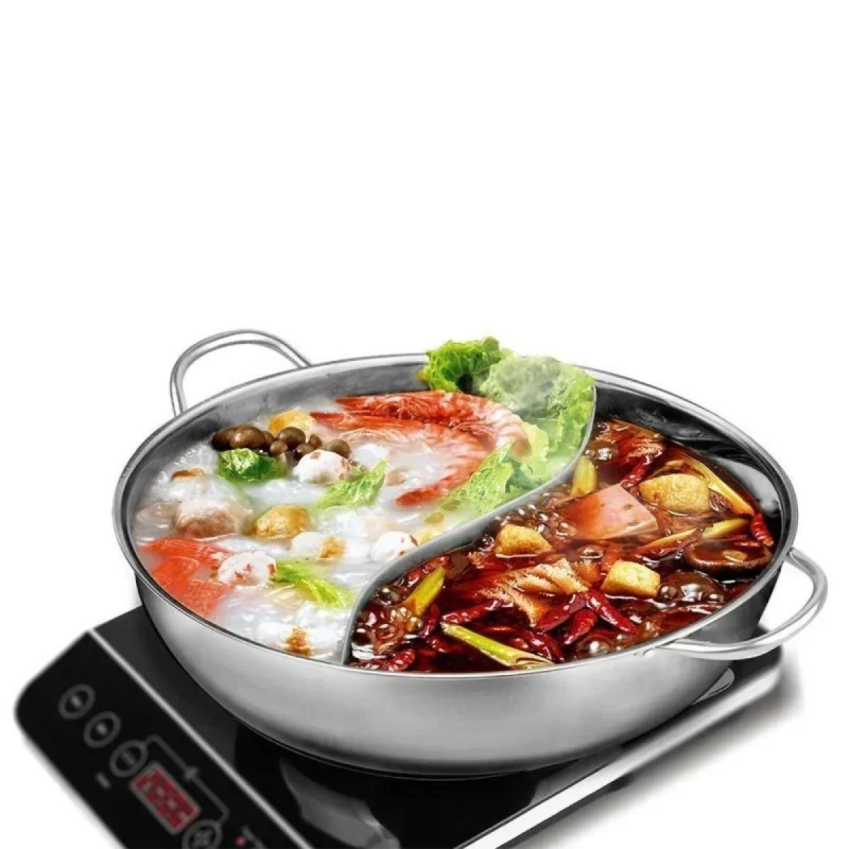 Ανοξείδωτο Επαγωγικό Τηγάνι με Γυάλινο Καπάκι, Πλαϊνές Λαβές και Εσωτερικό Διαχωριστικό S 32cm HOOMEI HM-5303 Ανοξείδωτο Επαγωγικό Τηγάνι με Γυάλινο Καπάκι, Πλαϊνές Λαβές και Εσωτερικό Διαχωριστικό S 32cm HOOMEI HM-5303