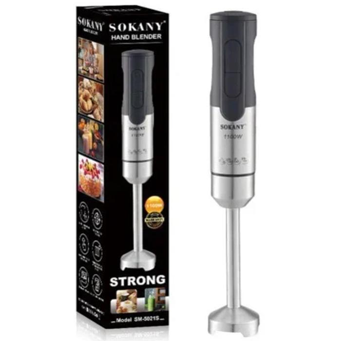 Ανοξείδωτο Ραβδομπλέντερ με 2 Ταχύτητες 1100W Sokany Ανοξείδωτο Ραβδομπλέντερ με 2 Ταχύτητες 1100W Sokany