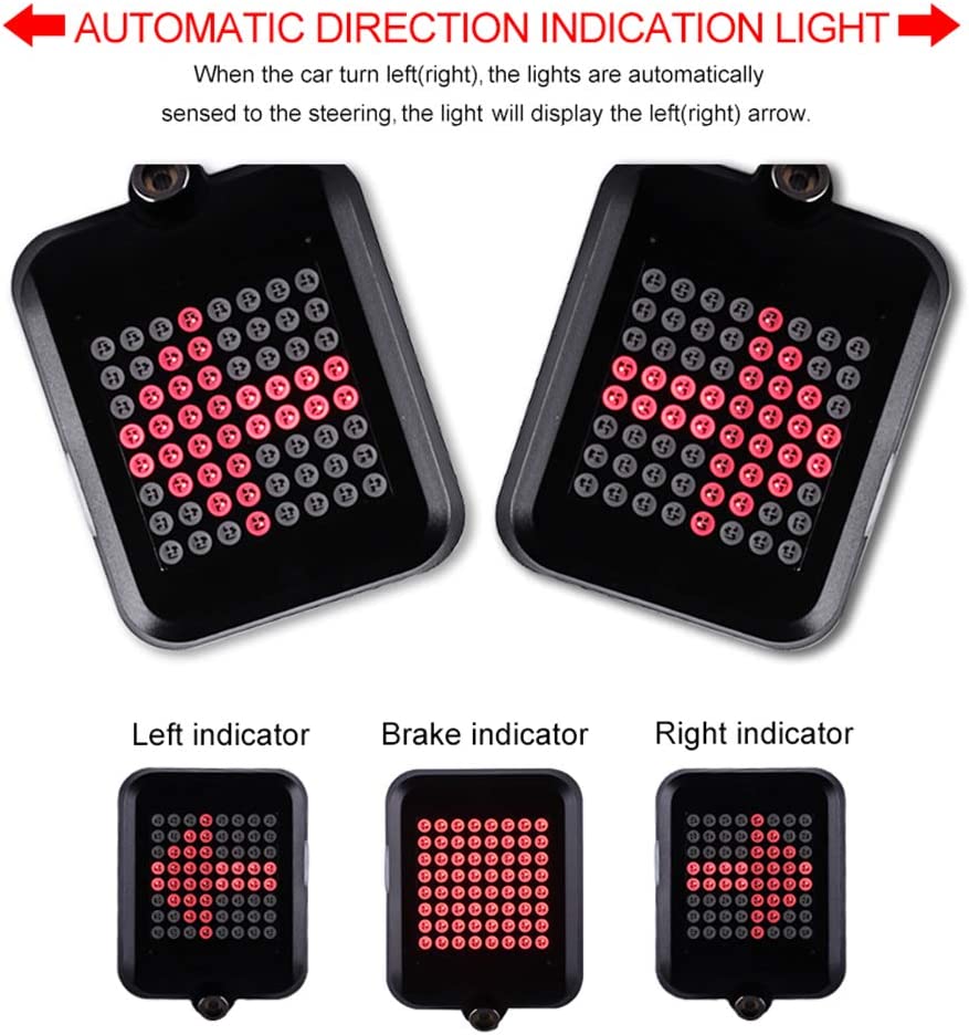 Ανθεκτικό Αδιάβροχο Πίσω Φως Ποδηλάτου 80lm με 64 LED και Infared Laser Μαύρο Ανθεκτικό Αδιάβροχο Πίσω Φως Ποδηλάτου 80lm με 64 LED και Infared Laser Μαύρο